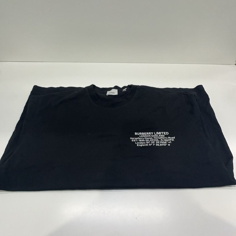 Burberry Burberry Graphic Print Cotton Black T-Shirt 0079 Size US L / EU 52-54 / 3 - 1 Thumbnail