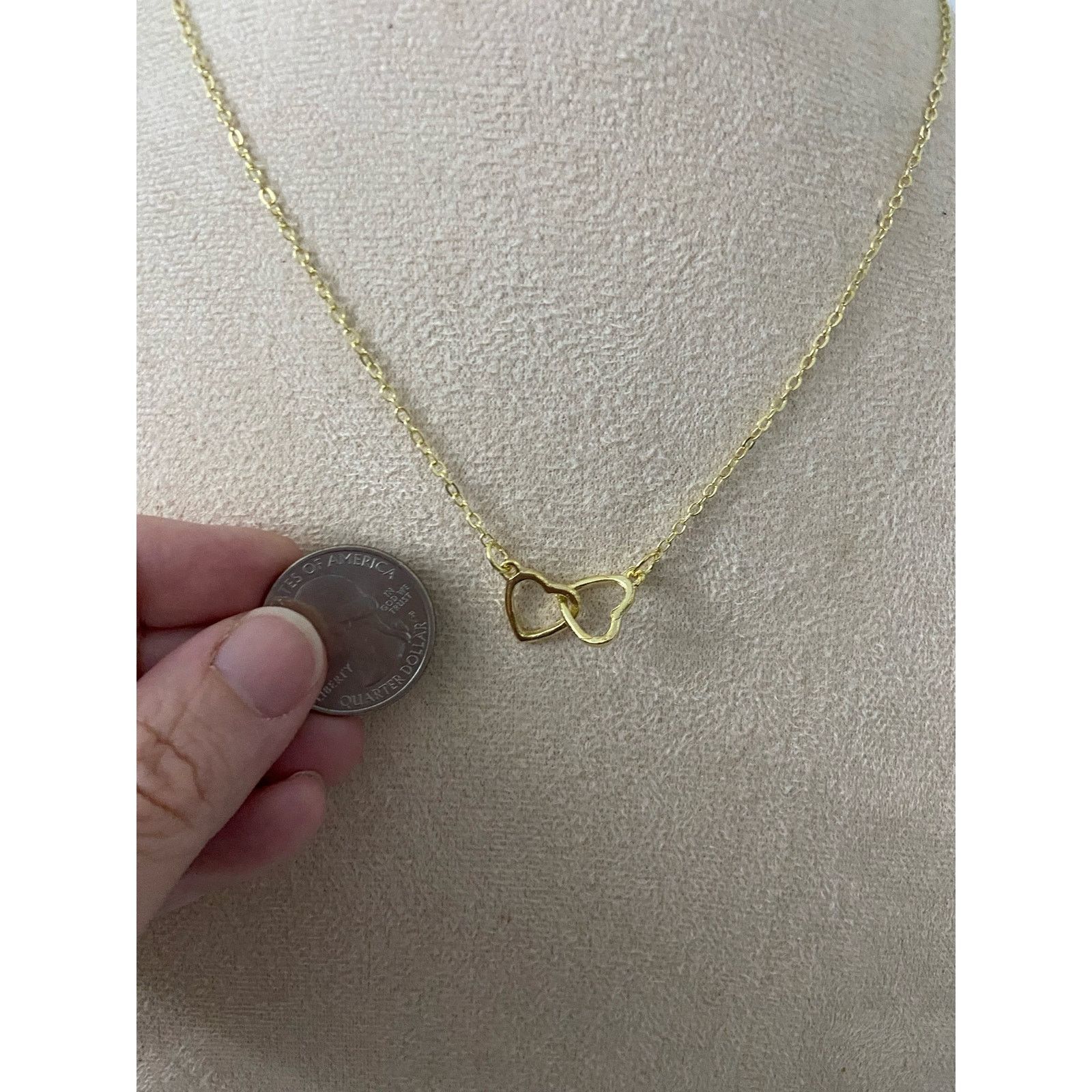 Other Heart necklace yellow gold tone Size ONE SIZE - 2 Thumbnail