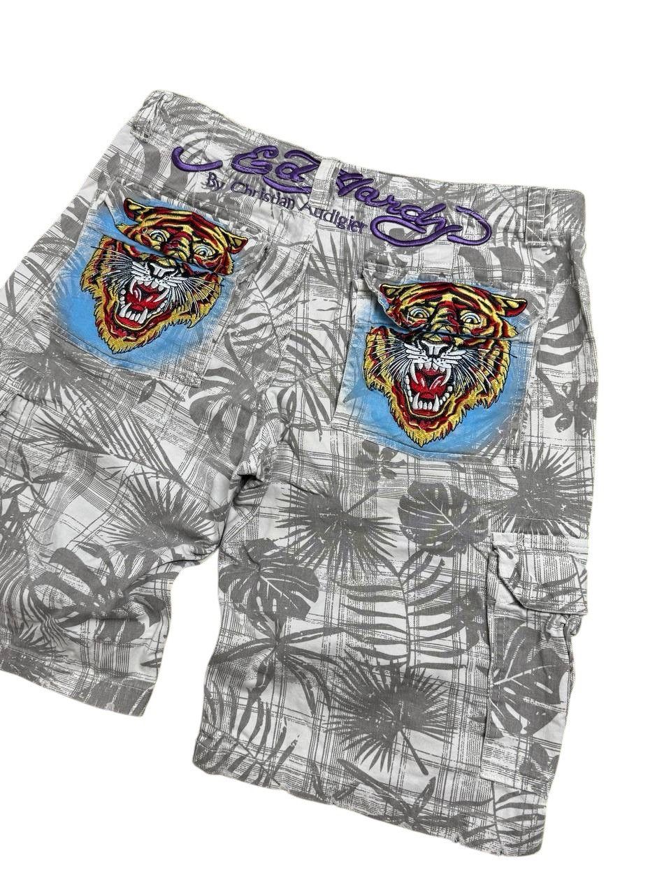 Christian Audigier Vintage🔥 Ed Hardy Shorts by Cristian Audigier Size US 34 / EU 50 - 1 Thumbnail