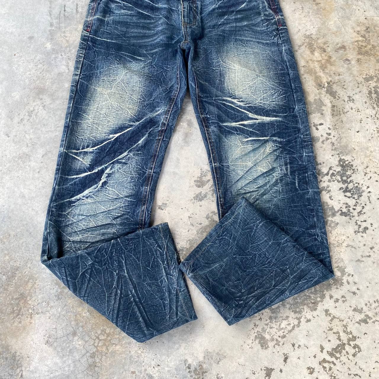 20471120 × LOWBOX × Tornado Mart LOWBOX JAPAN THUNDERSTORM WASH TIGER CLAW SCATTER CRACK MARK Size US 31 - 10 Thumbnail