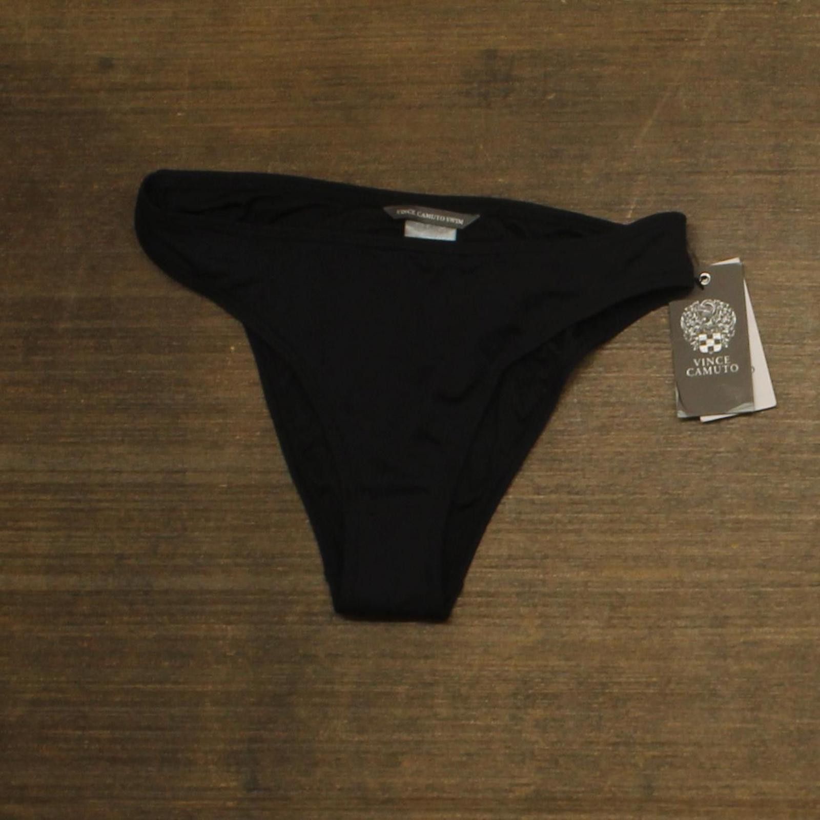 Vince Camuto Nwt Vince Camuto Cut Bottom Bikini Swim V09946 Black Xs Size ONE SIZE - 1 Thumbnail