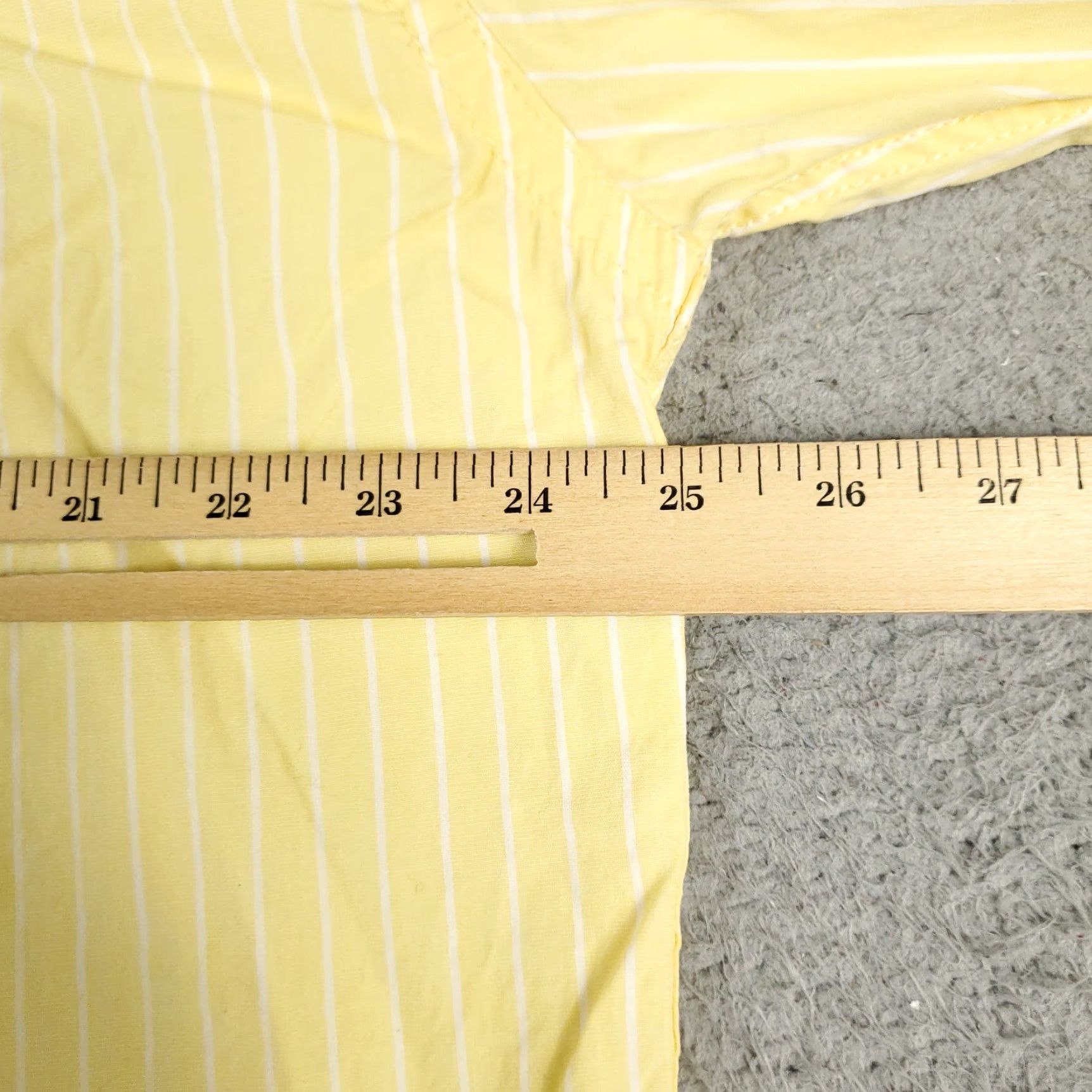 Tommy Hilfiger Tommy Hilfiger Yellow Striped Button-Up Shirt Mens XL Long Sleeve Casual Classic Size US XL / EU 56 / 4 - 5 Thumbnail