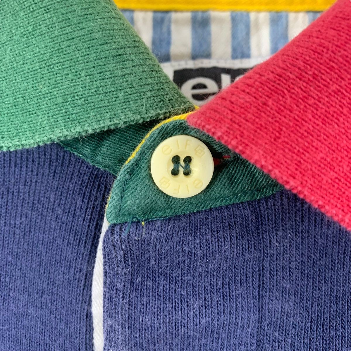 Vintage Vintage 90's ELF Embroidery Logo Polo Jumper Sweatshirt Size US M / EU 48-50 / 2 - 4 Thumbnail