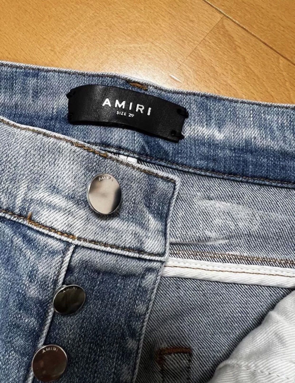Amiri Amiri genuine rainbow multi-element splicing jeans 2412- Size US 29 - 7 Thumbnail