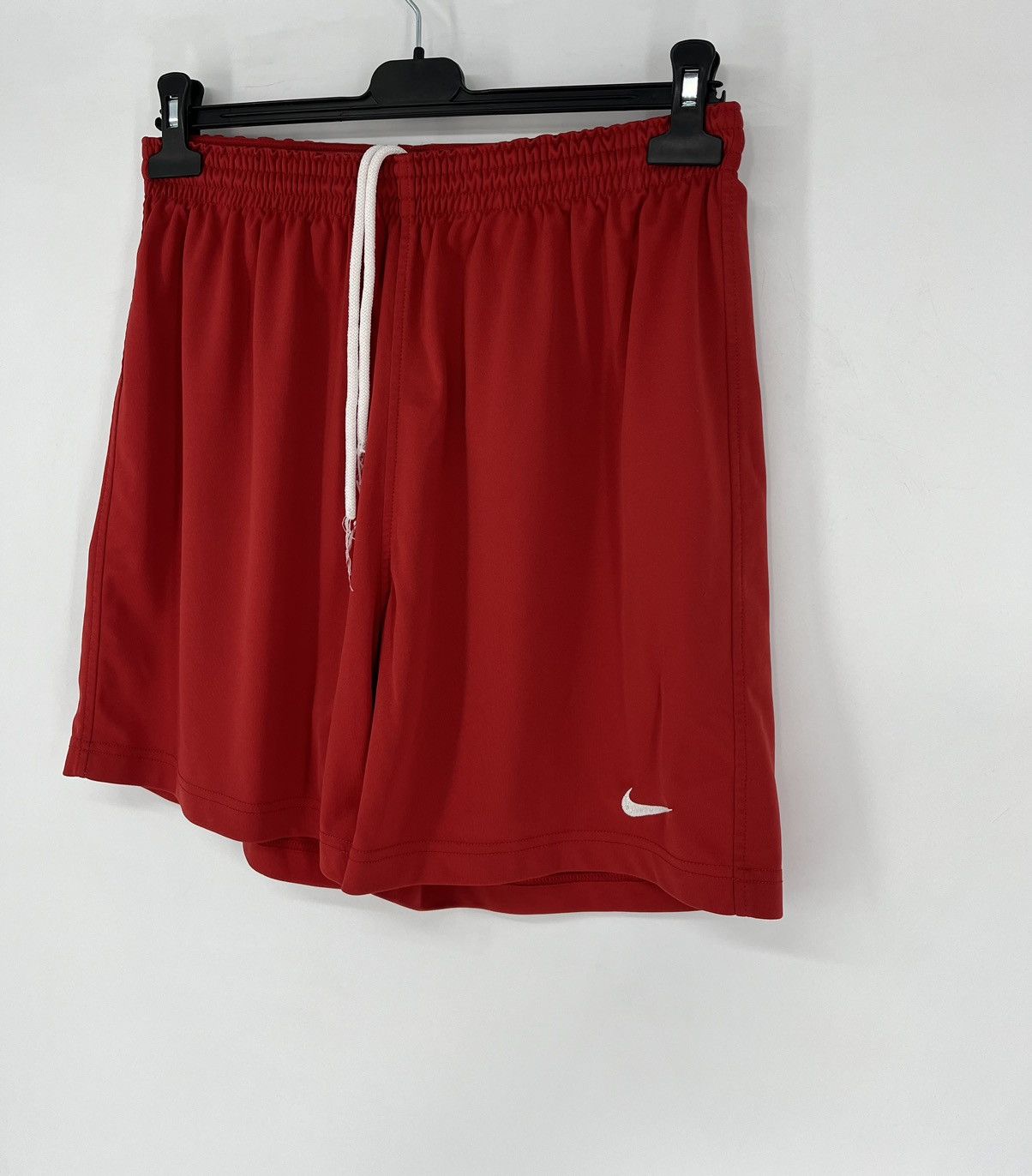 Nike 90s Vintage Nike Red Nylon Mini Swoosh Shorts Travis Styl Size US 36 / EU 52 - 3 Thumbnail