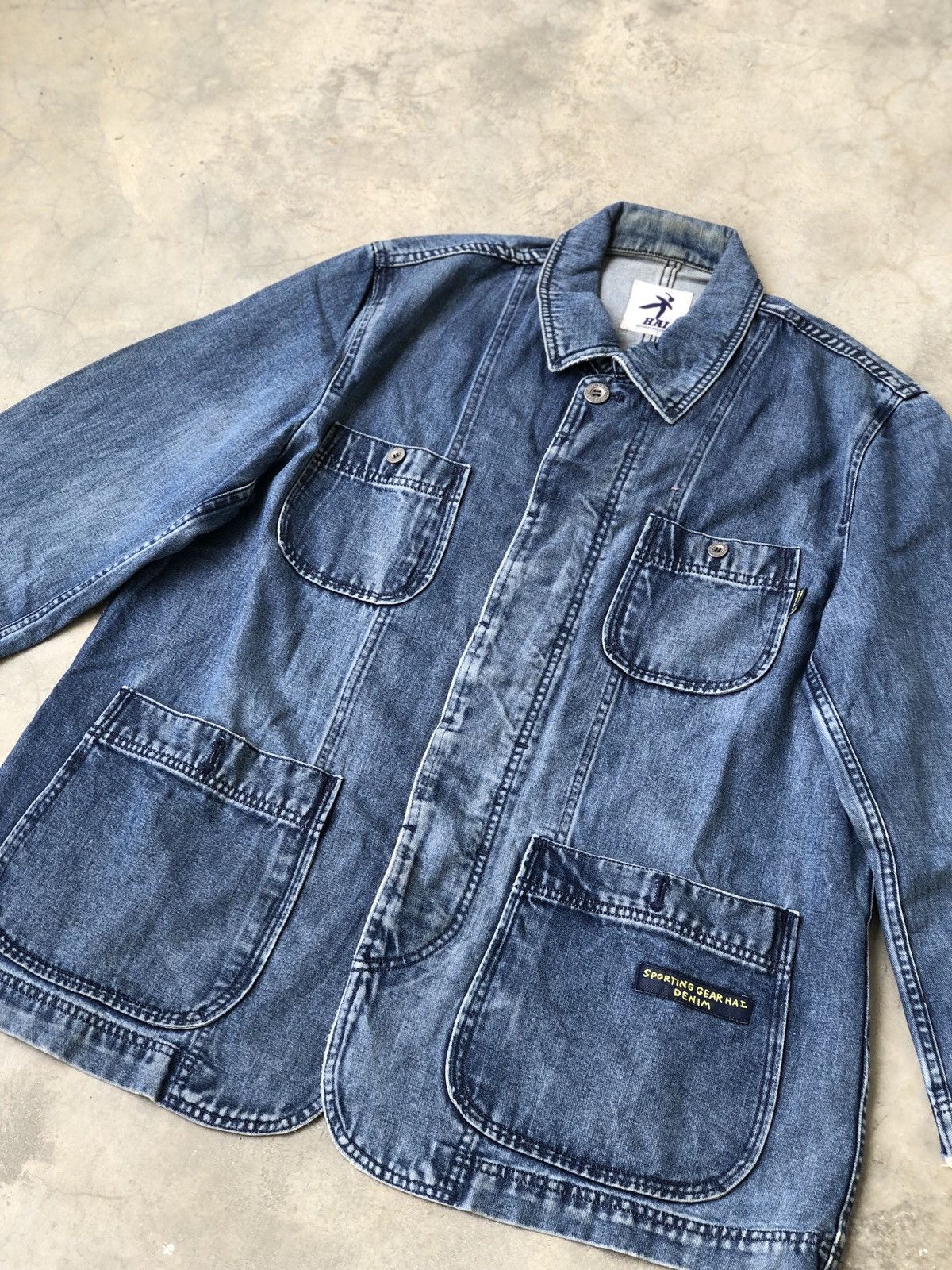 Issey Miyake Hai Sporting Gear Denim Jacket