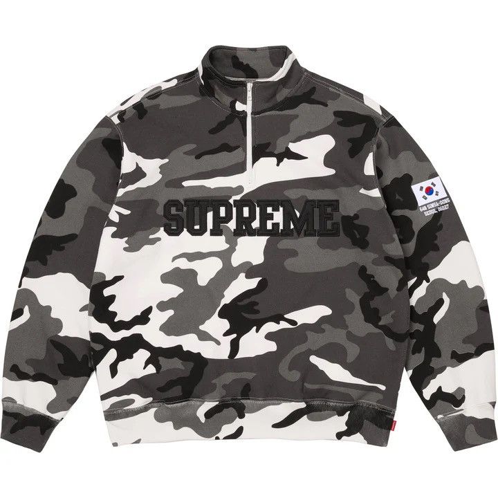 Supreme Supreme Shop Flag Half Zip Pullover Black NY (Size XL