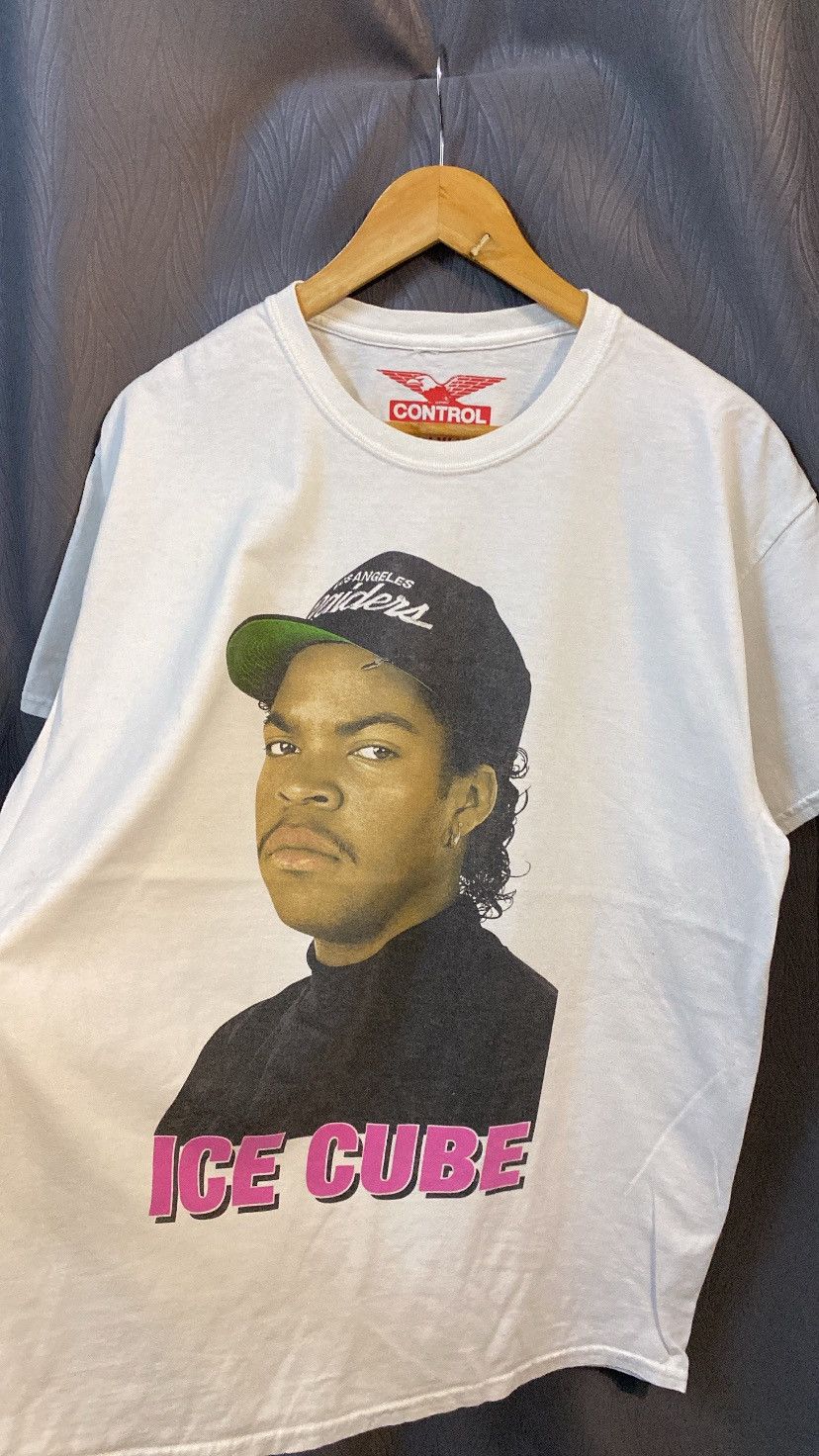 MLB × Rap Tees × Vintage ICE CUBE X LA RAIDES BIG HEAD MEDIUM WHITE Size US M / EU 48-50 / 2 - 2 Thumbnail
