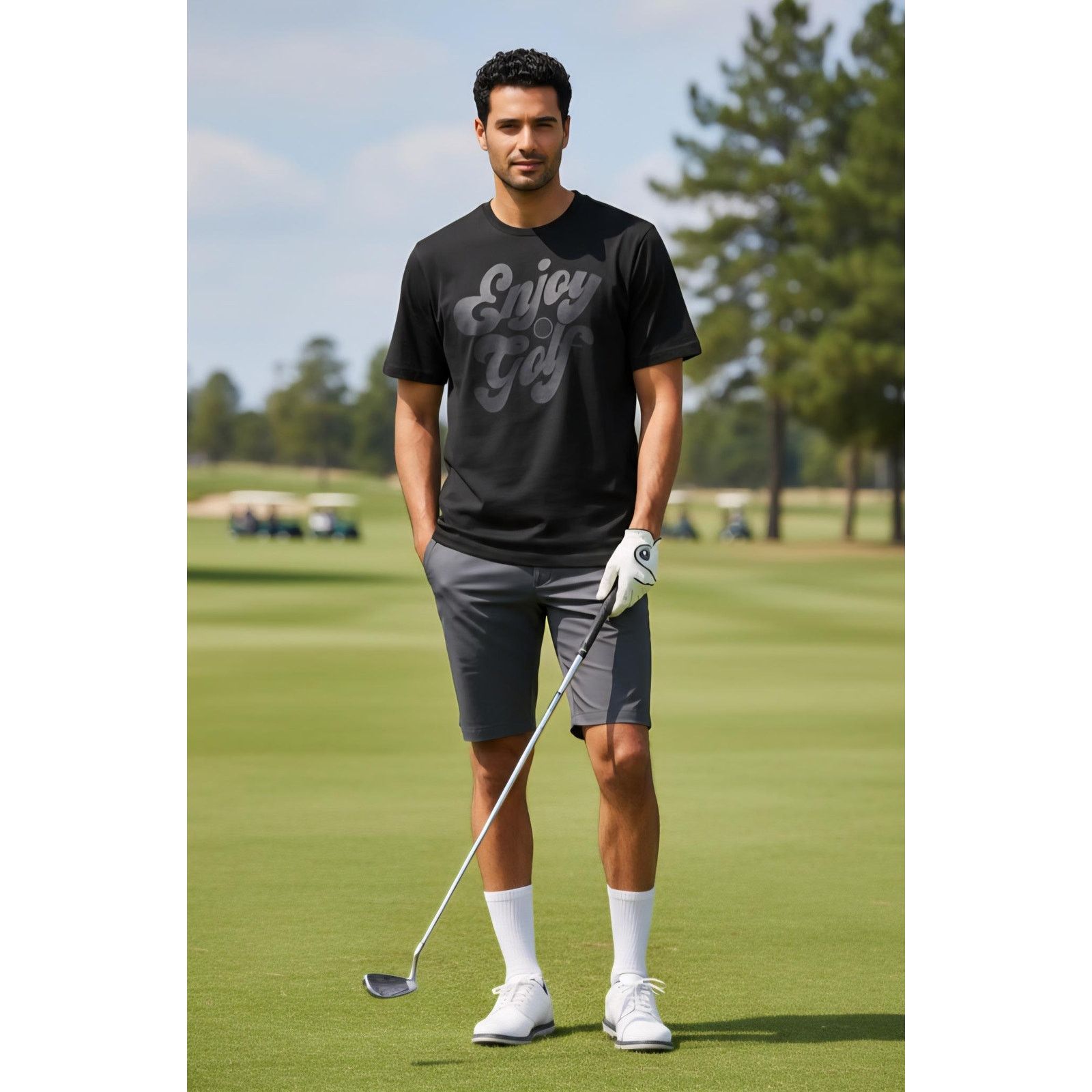 Puma Puma Cloudspun Enjoy Golf Performance T-Shirt Placid Black M Size US M / EU 48-50 / 2 - 3 Thumbnail