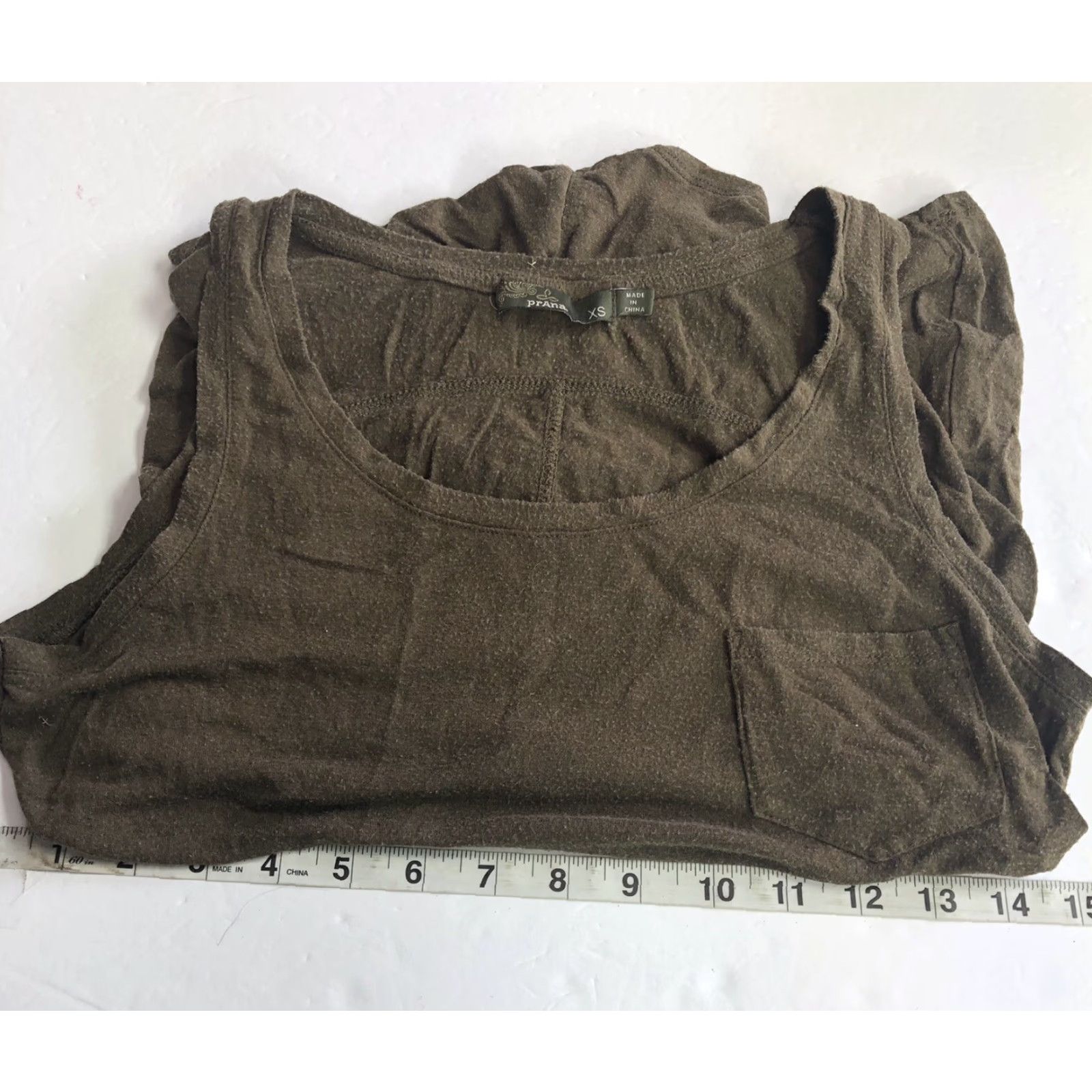Prana Prana Tank Top Dark Green XS Lightweight Comfortable Pocket Summer Women XS Tank Size XS / US 0-2 / IT 36-38 - 3 Thumbnail