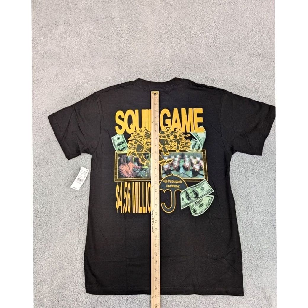 Market Market Studios x Netflix x Pacsun Squid Games Shirt Mens Medium Black Crew Neck Size US M / EU 48-50 / 2 - 7 Thumbnail