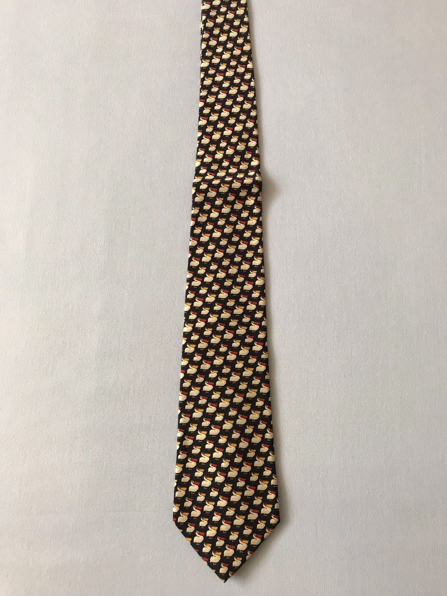 Salvatore Ferragamo Salvatore Ferragamo Pelican Pattern Tie Size ONE SIZE - 1 Thumbnail