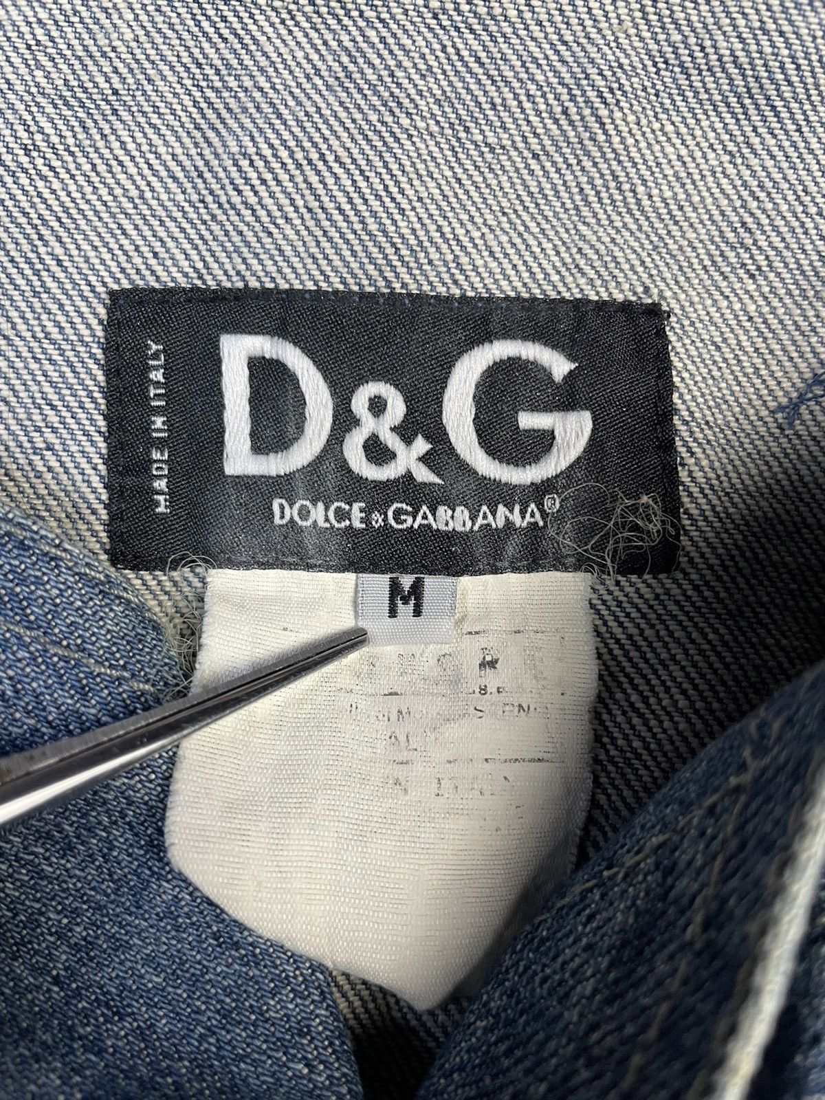 Dolce & Gabbana AW04 Dolce & Gabbana Artisanal Patchwork Denim Jacket Size US M / EU 48-50 / 2 - 12 Thumbnail