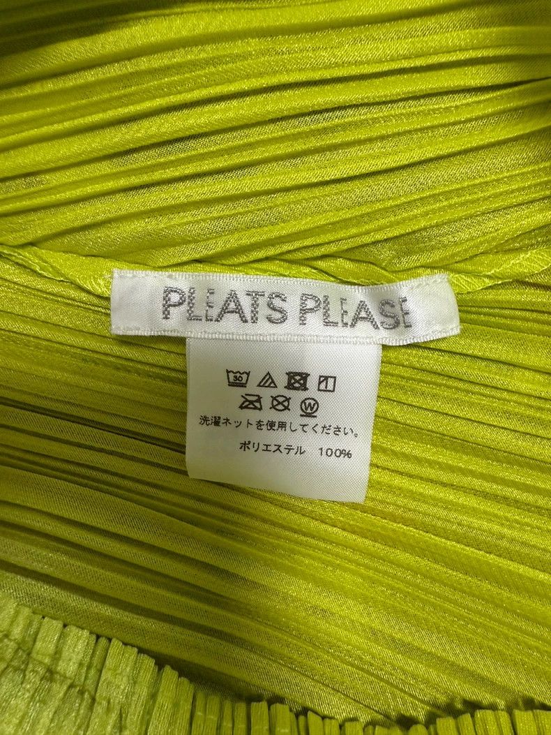 Issey Miyake Issey Miyake size:3 Green pleated short-sleeved shirt Size M / US 6-8 / IT 42-44 - 2 Thumbnail