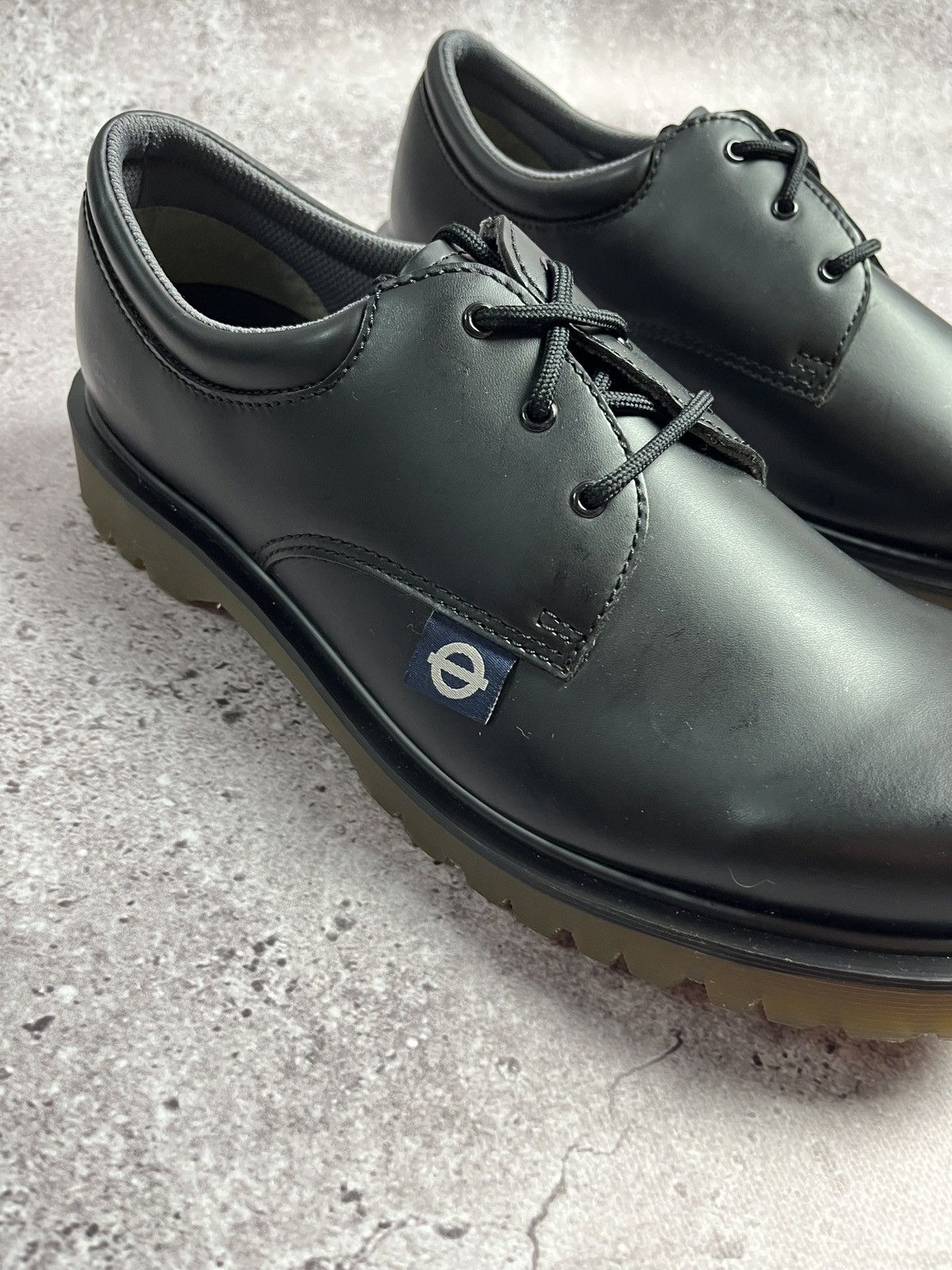 Dr. Martens Dr. Martens London Underground Black Leather Shoes Size US 12 / EU 45 - 2 Thumbnail