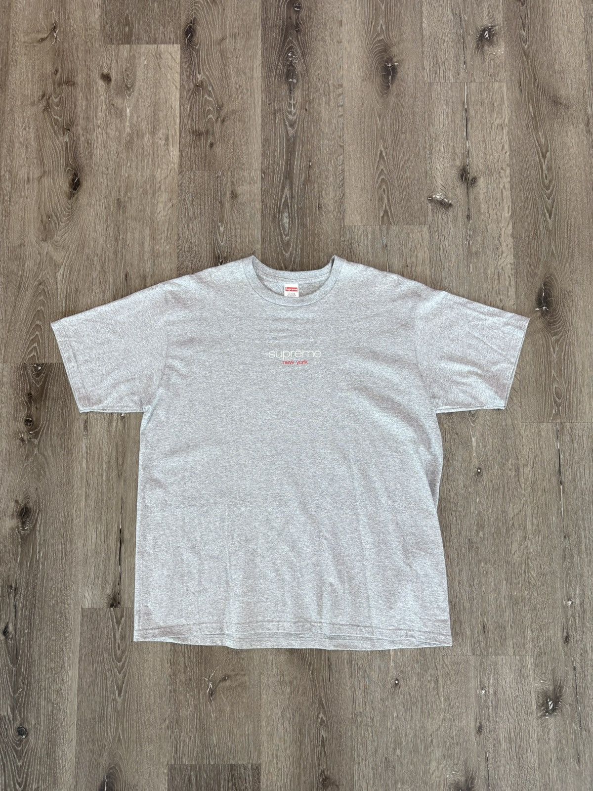 Supreme Supreme “Classic” Logo S/S Top (Heather Grey) Size US XL / EU 56 / 4 - 1 Thumbnail