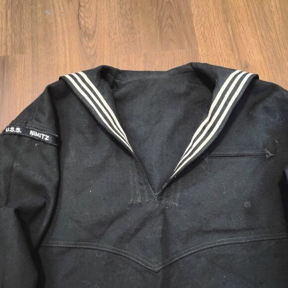 Other Vintage WW2 Navy USA Uniform Jumper Shirt U.S.S. Nimitz Size US L / EU 52-54 / 3 - 1 Thumbnail