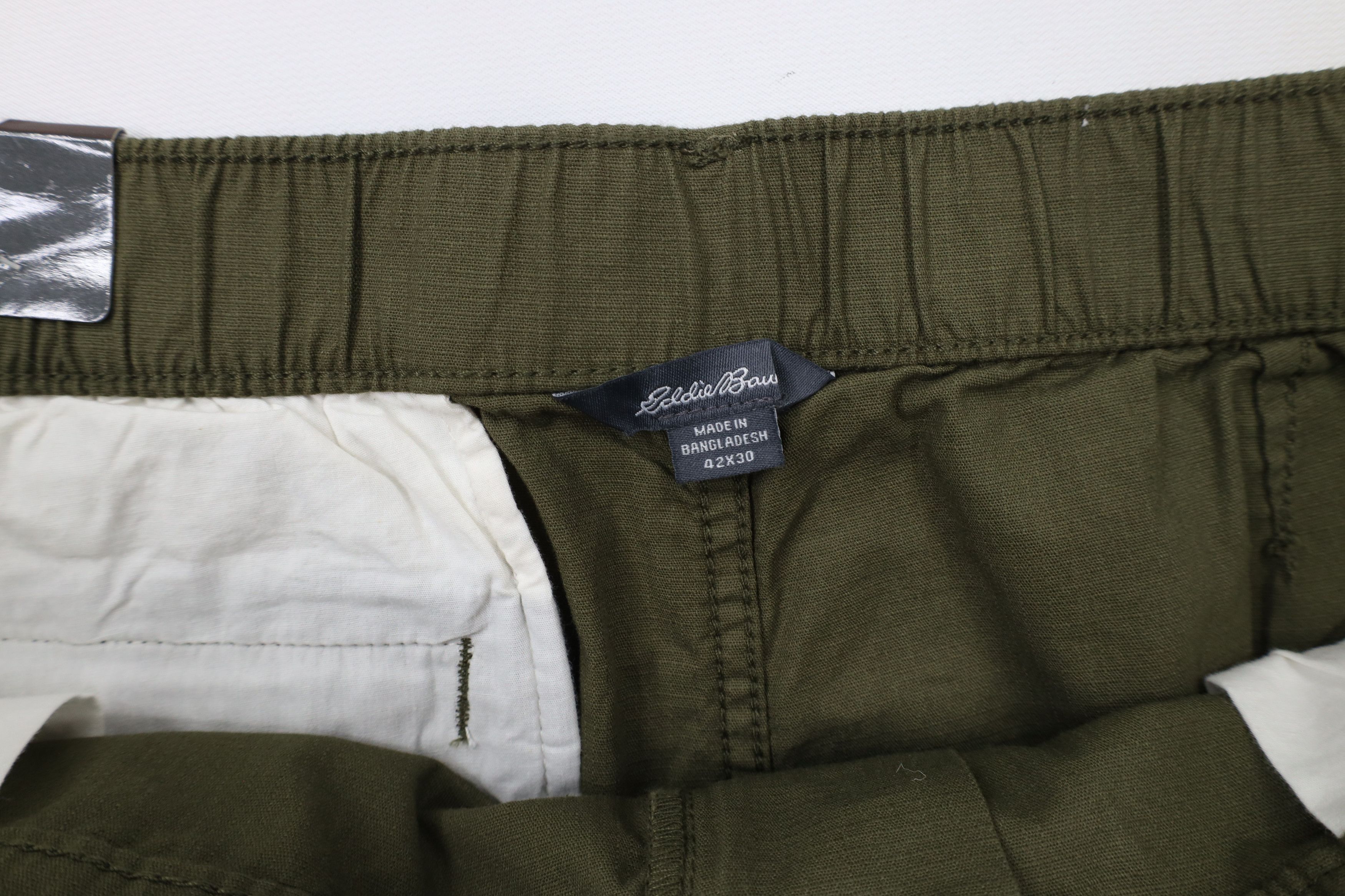 Eddie Bauer × Vintage New Eddie Bauer Ripstop Outdoor Hiking Pants Olive Green Size US 42 / EU 58 - 6 Thumbnail
