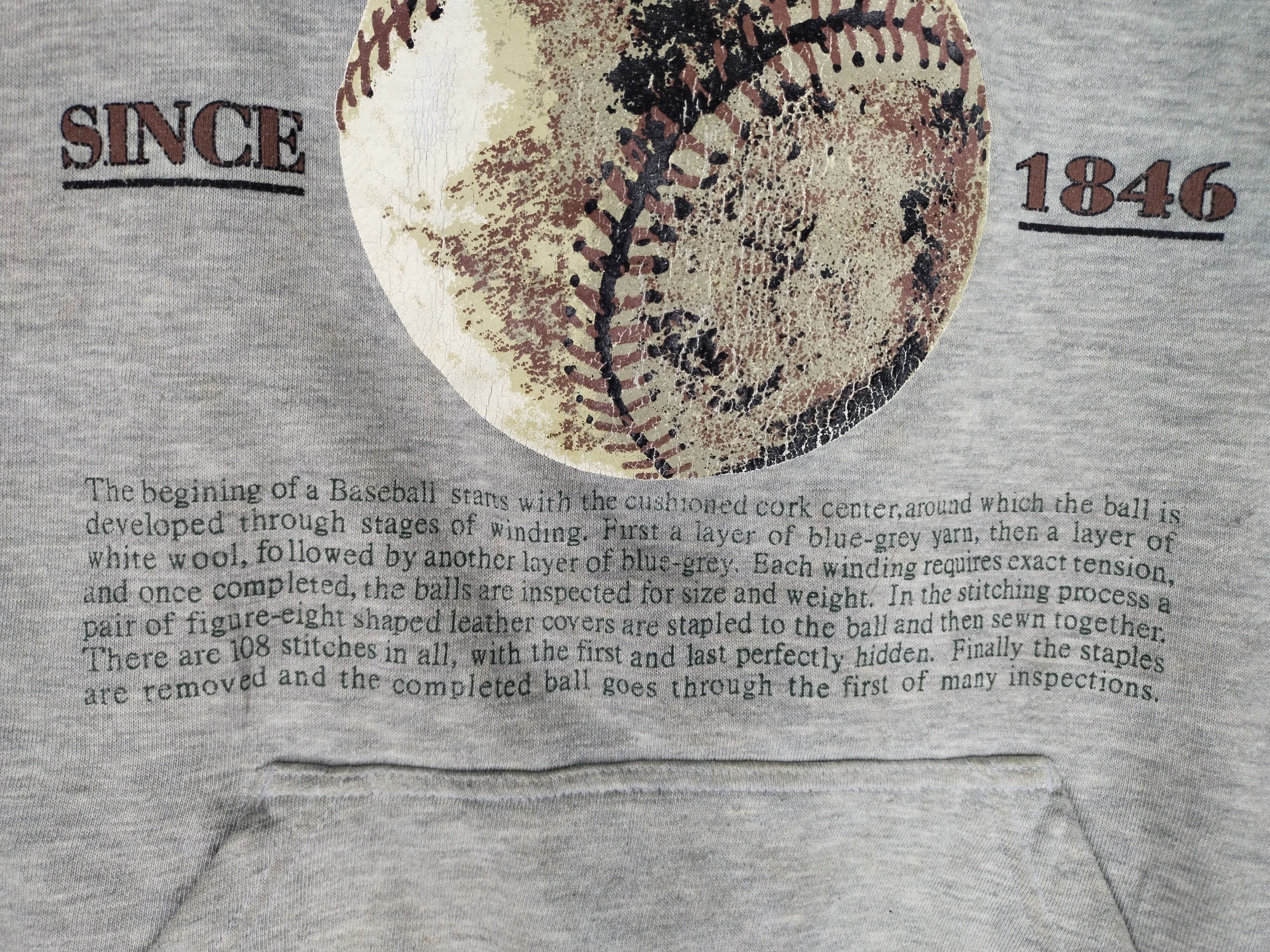 Vintage Vintage Baseball Hoodie Sweatshirt Size US L / EU 52-54 / 3 - 6 Thumbnail