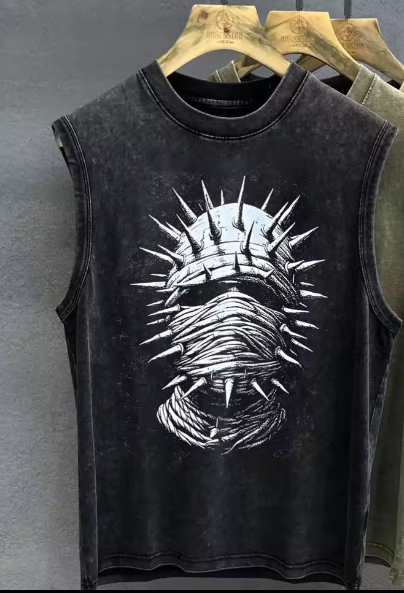 Other Vintage Retro Sleeveless Vest Men Washed Tank Top Size US M / EU 48-50 / 2 - 1 Thumbnail
