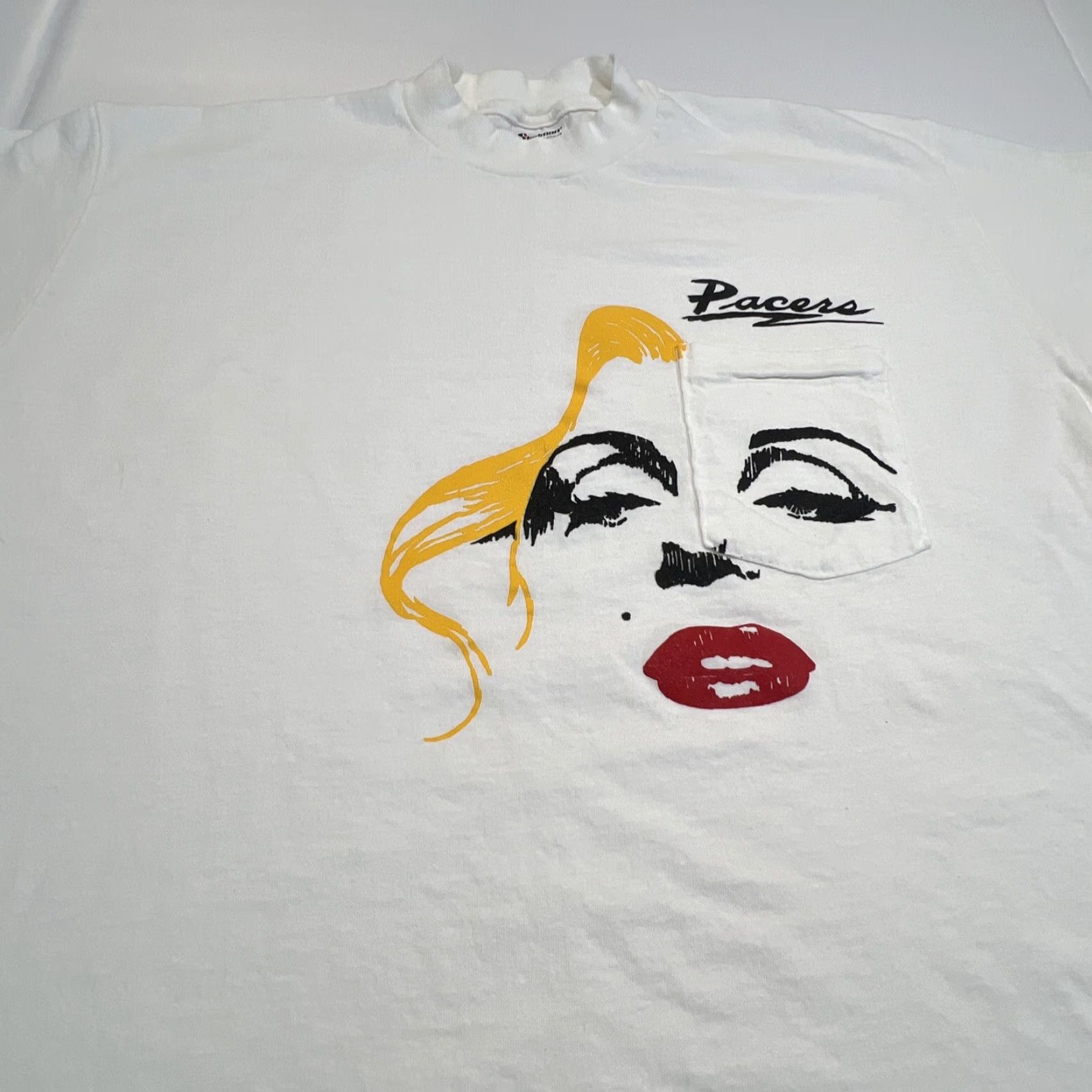 Vintage VINTAGE Pacers Nightclub San Diego T Shirt Men’s XL Graphic Tee Single Stitch 1990s White Cotton Stedman Size US XL / EU 56 / 4 - 2 Thumbnail