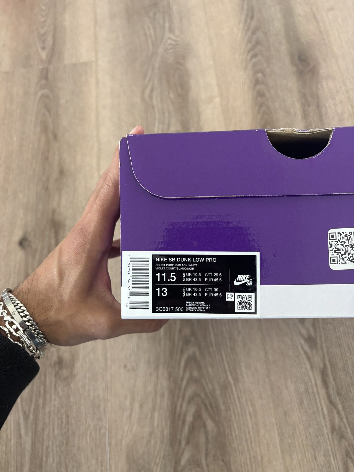 Nike Nike SB Dunk Low Pro Court Purple Size US 11.5 / EU 44-45 - 7 Thumbnail