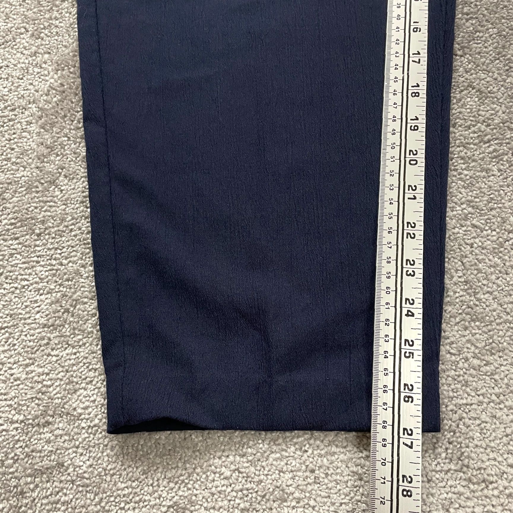 Essentials VINTAGE Modern Essentials Pants Women 22W Blue Rayon Tapered Elastic Waist 36x27 Casual Protein? Size 40" / US 18 - 7 Thumbnail