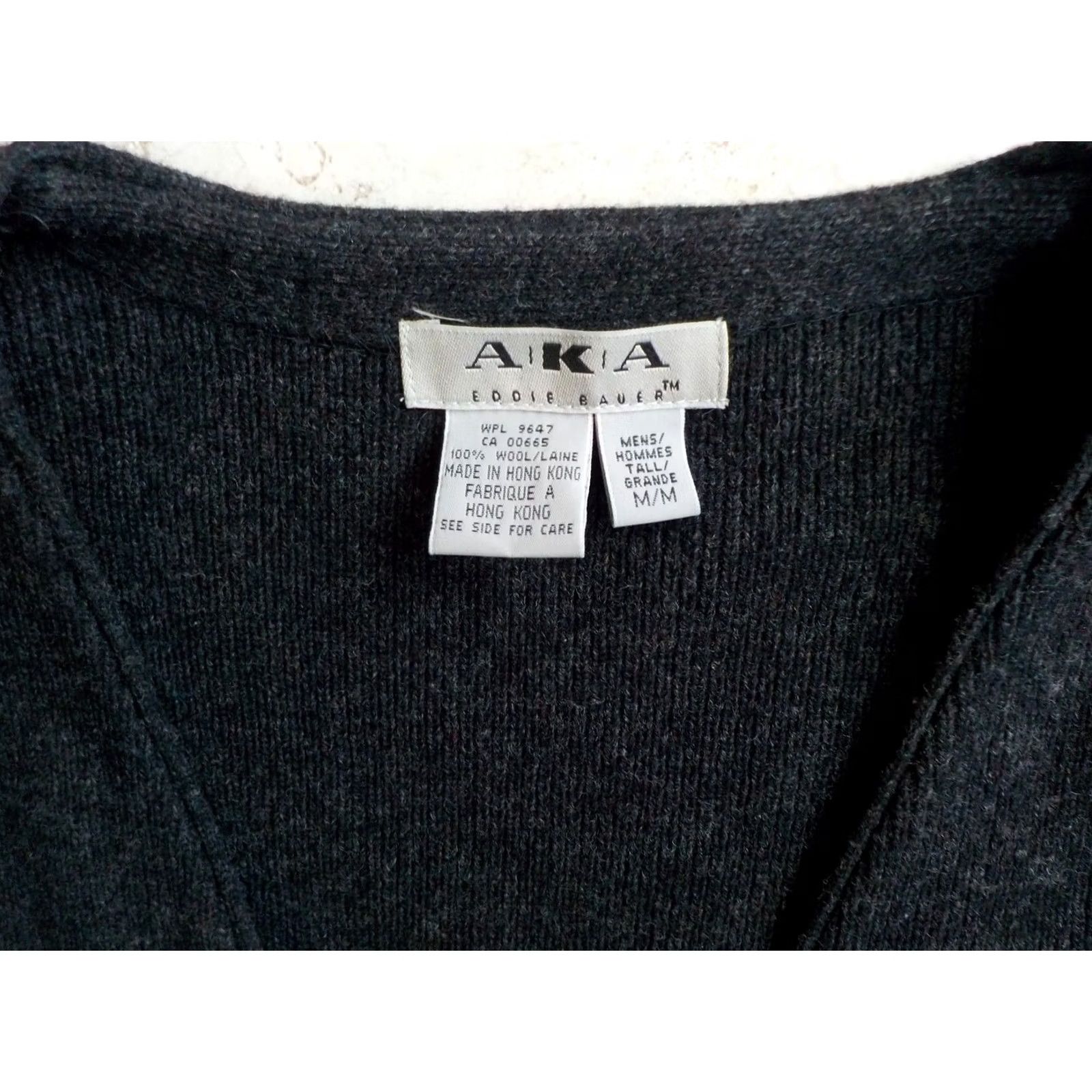Eddie Bauer Eddie Bauer Cardigan Sweater Gray M 100% Wool Men's Medium Ribbed Pocket Size US M / EU 48-50 / 2 - 3 Thumbnail