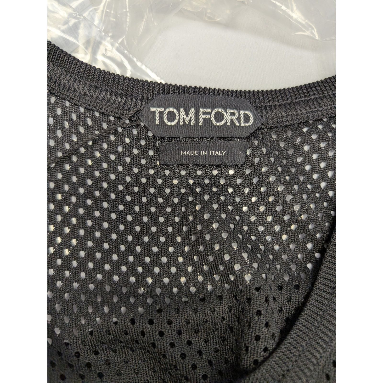 Tom Ford o1rshd1 Mesh Top Tank in Black Size US L / EU 52-54 / 3 - 11 Thumbnail