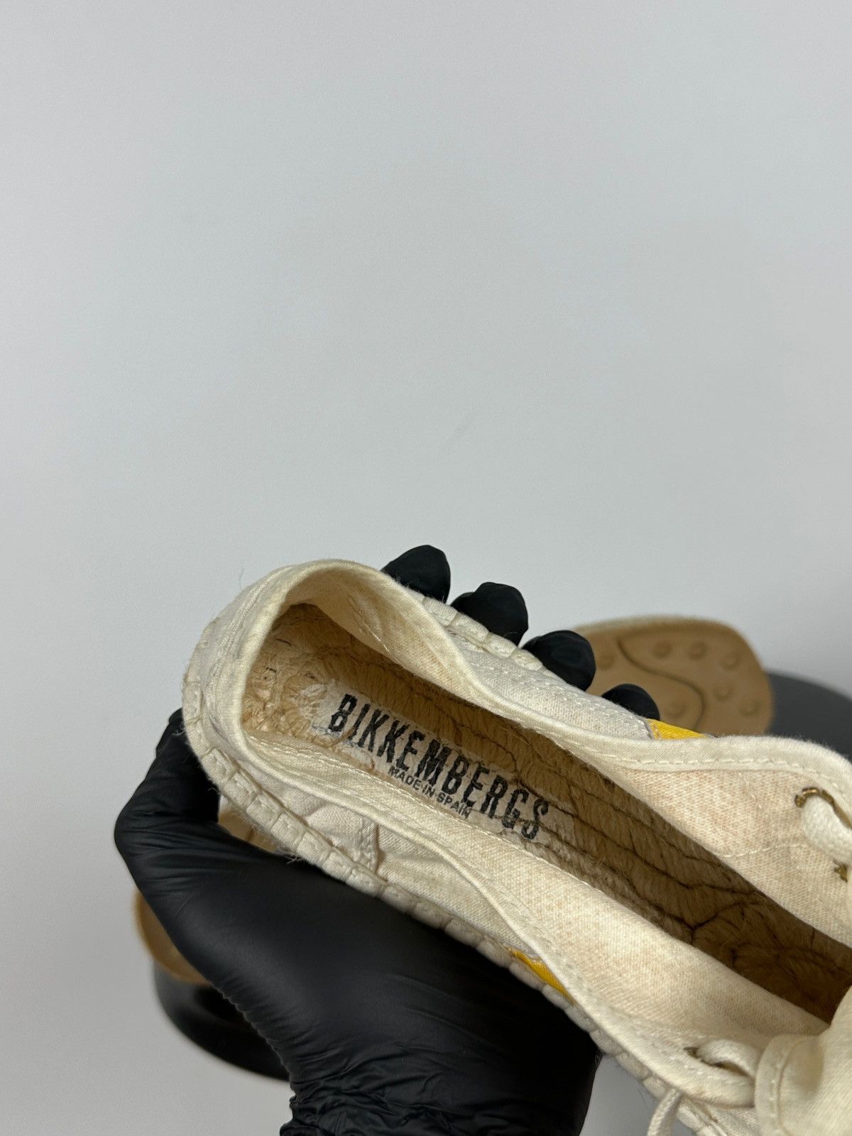 Dirk Bikkembergs Bikkembergs Lace Up Espadrilles Canvas Jute Sole Logo Stripe Size US 6 / EU 39 - 24 Thumbnail