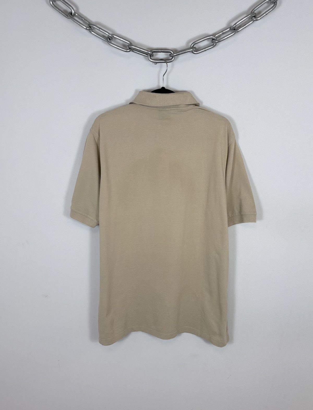 Trussardi Trussardi Sport Vintage Men’s Cotton Beige Polo Shirt Size US XL / EU 56 / 4 - 14 Thumbnail