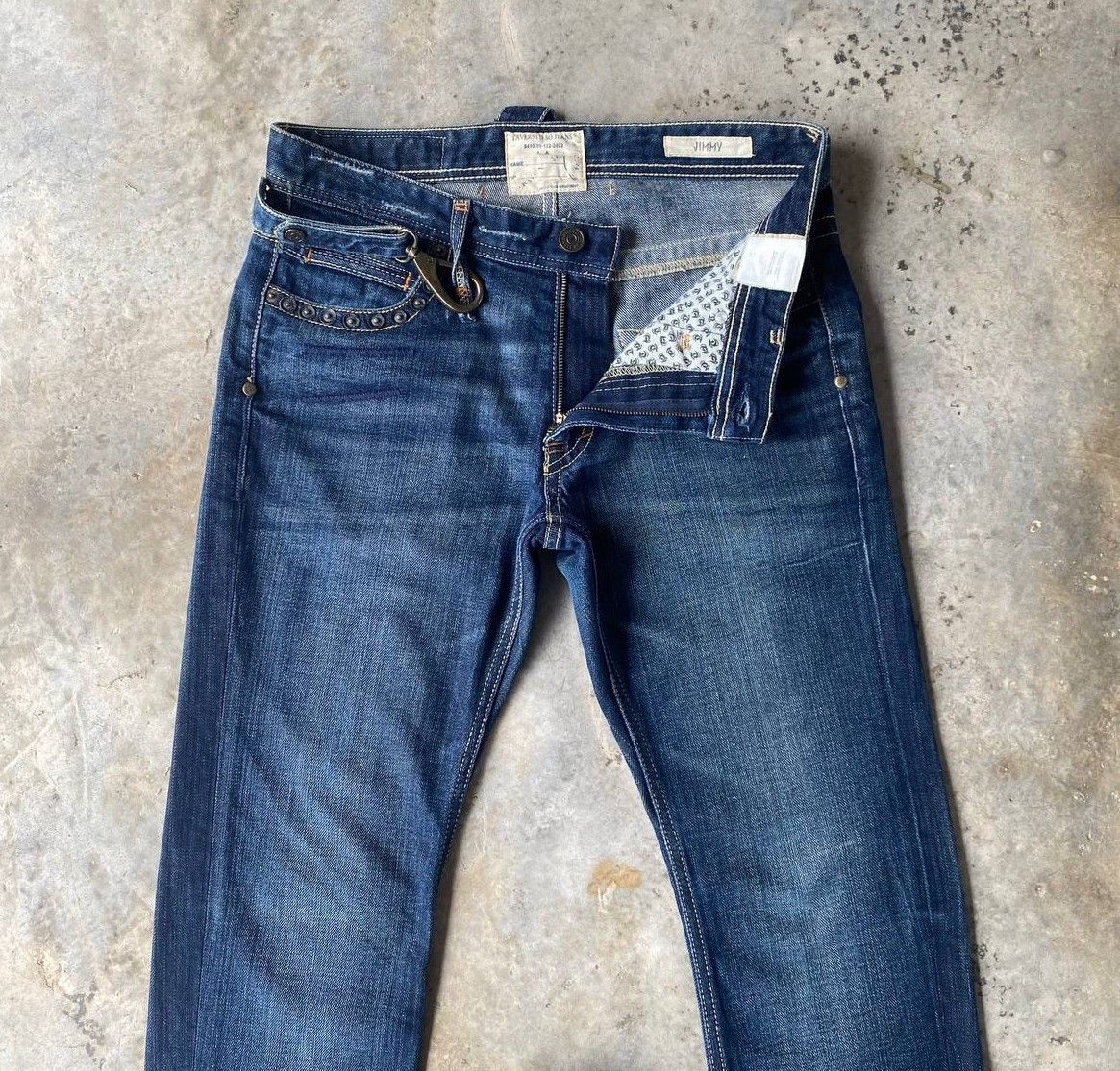 Jimmy Taverniti Archival Y2K Jimmy Taverniti So Jeans Studded Denim Size US 31 - 10 Thumbnail