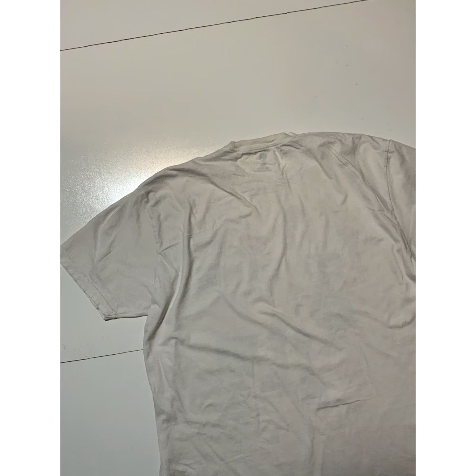 Vintage VINTAGE Lost In Los Angeles Frankenstein Still Figuring It Out Graphic S/S T-Shirt XL Mens White 50 Chest 30 Shoulder to Hem Size US XL / EU 56 / 4 - 5 Thumbnail