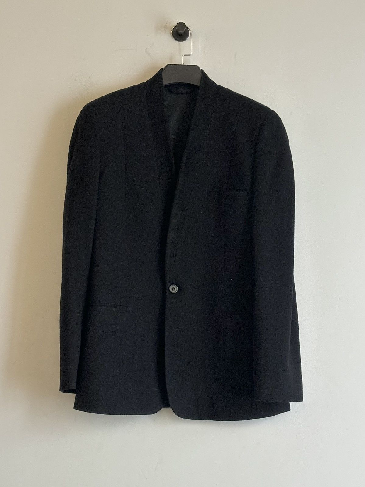 Maison Margiela Maison Martin Margiela | AW2010 Collarless Suit Jacket Size 48R - 2 Thumbnail