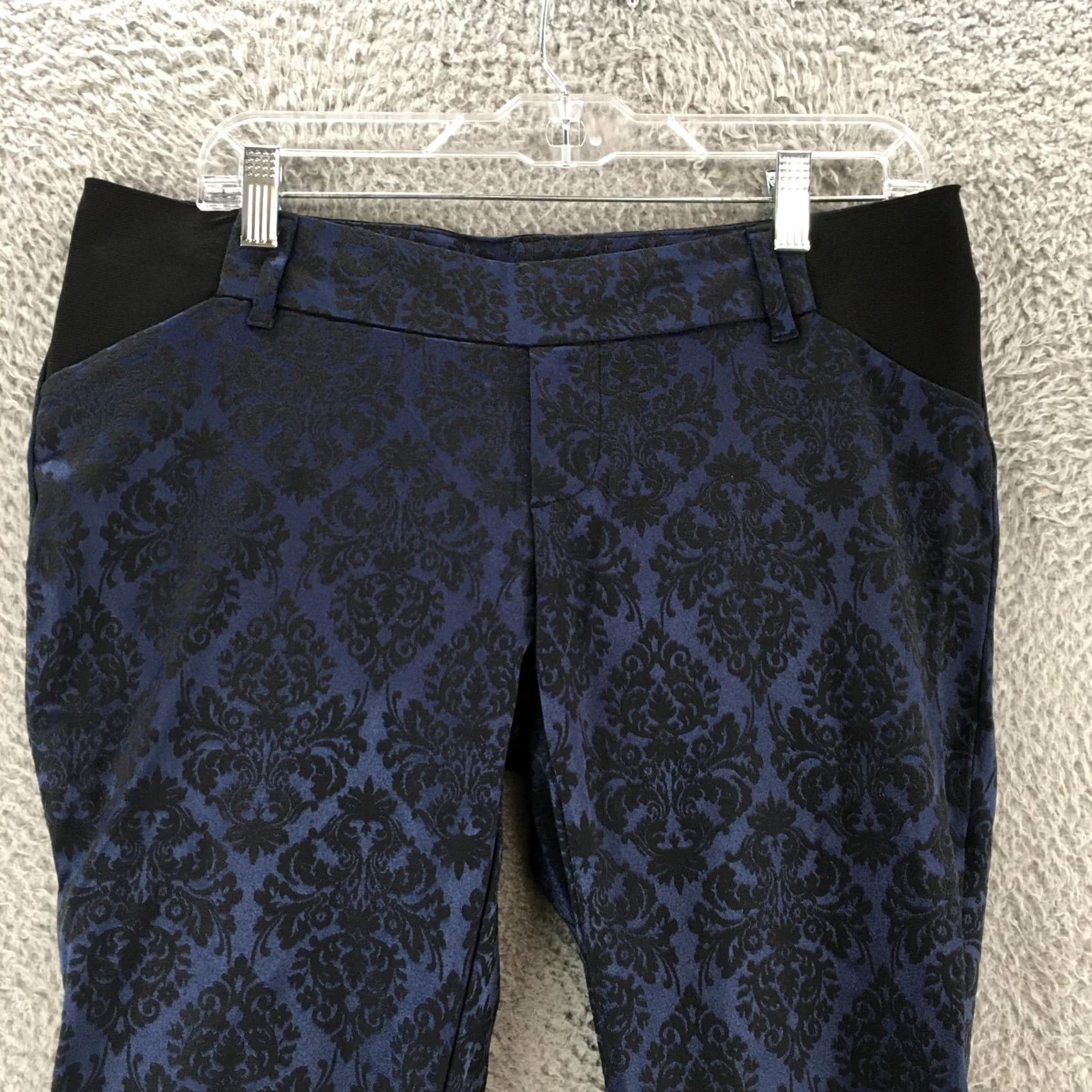 Old Navy Old Navy Pixie Maternity Ankle Skinny Pants Womens 4 Blue Low Rise Flat Front Size 27" / US 4 / IT 40 - 2 Thumbnail