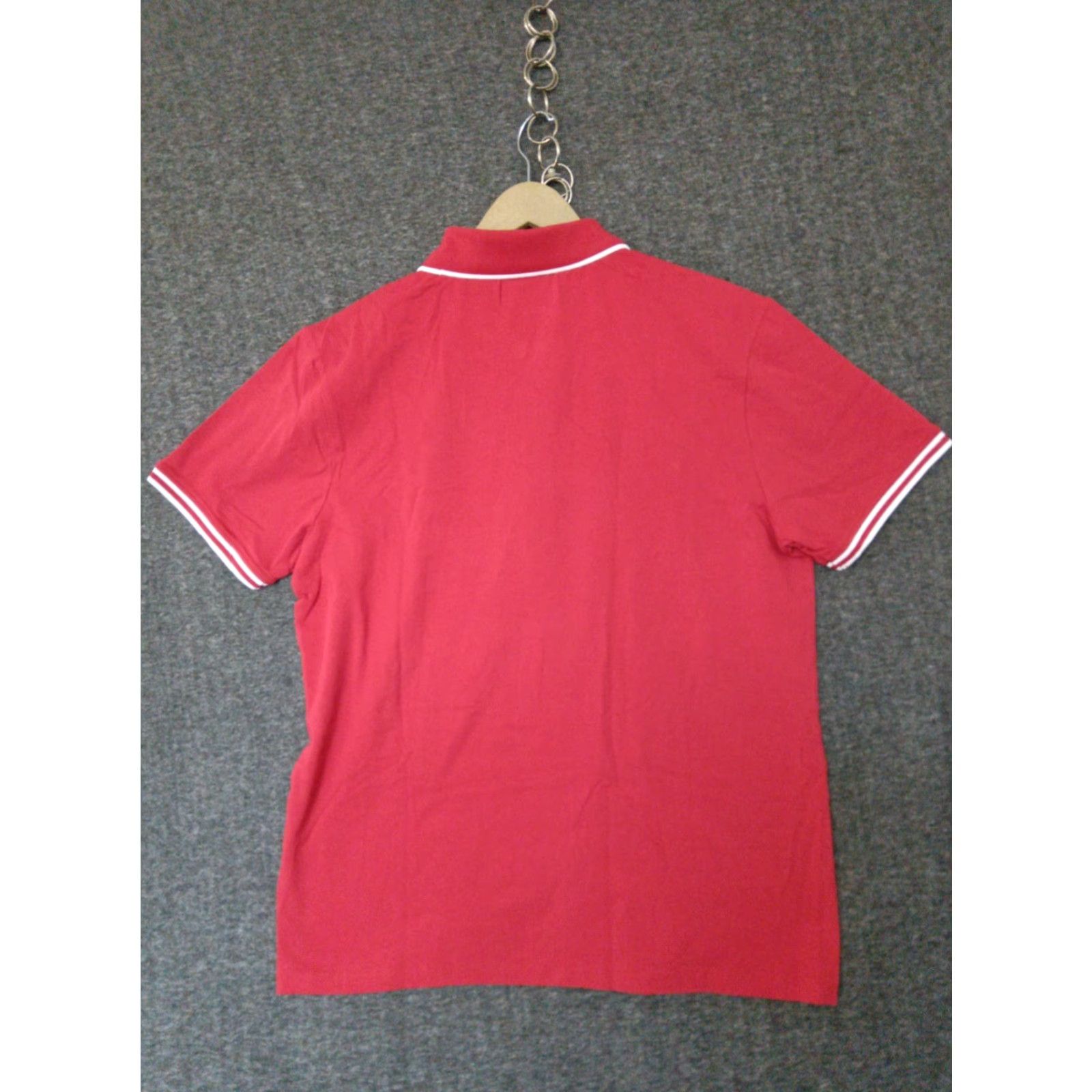 Guess GUESS Polo Shirt Men's Red Short Sleeve Collared 1/4 Zip T-Shirt M Size US M / EU 48-50 / 2 - 2 Thumbnail