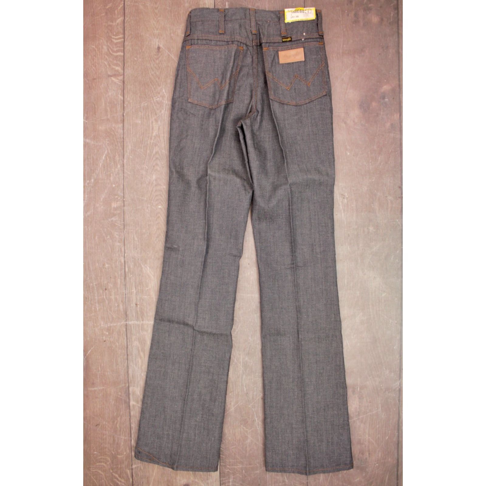 Wrangler VINTAGE Wrangler 70s NOS 1970s Irregular Flare Jeans 28x36 Blue 70s Bellbottoms Mens Jeans Size US 28 / EU 44 - 3 Thumbnail