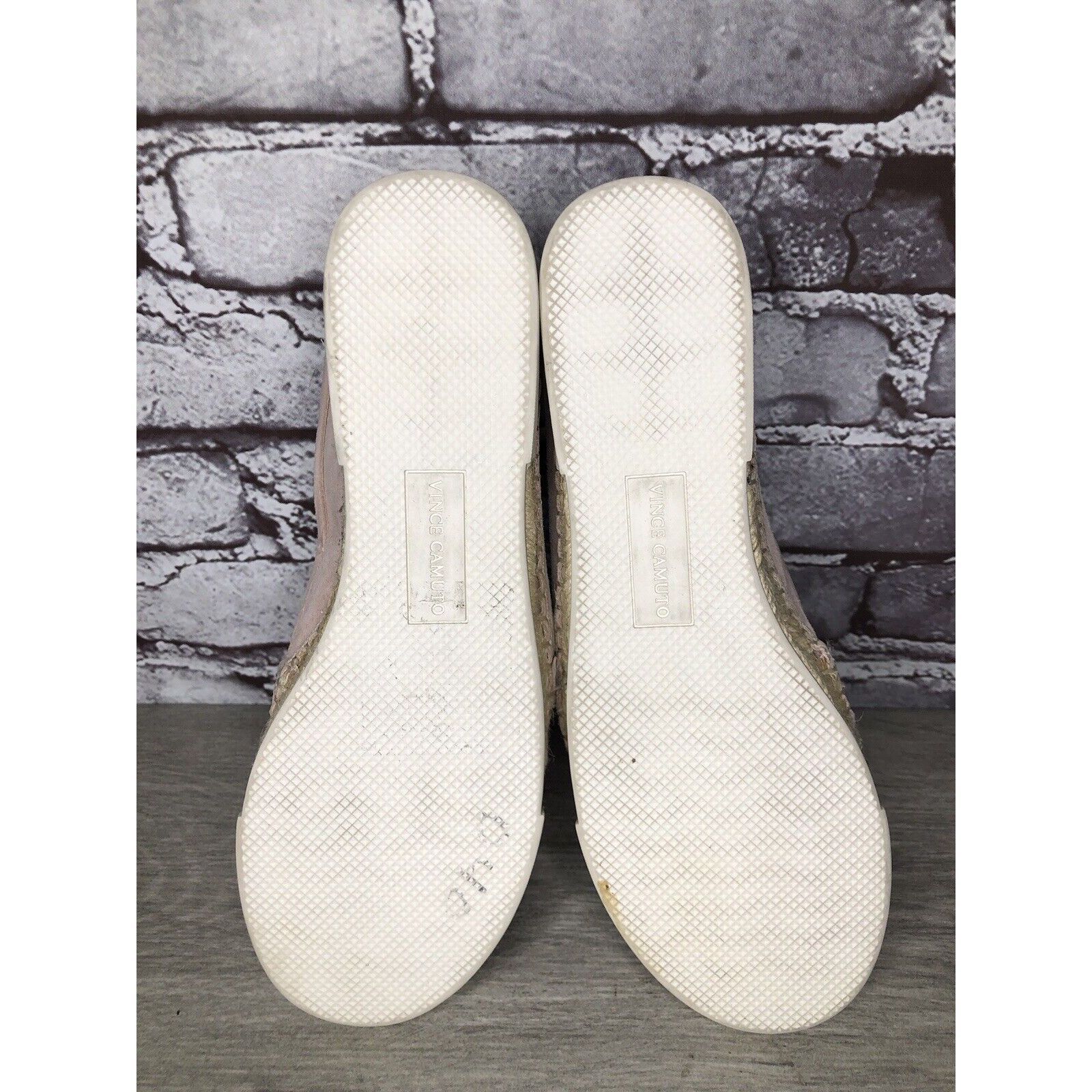 Vince Camuto VINCE CAMUTO Tambie Blush Pink Suede Leather Espadrille Loaf Size US 8 / IT 38 - 6 Thumbnail