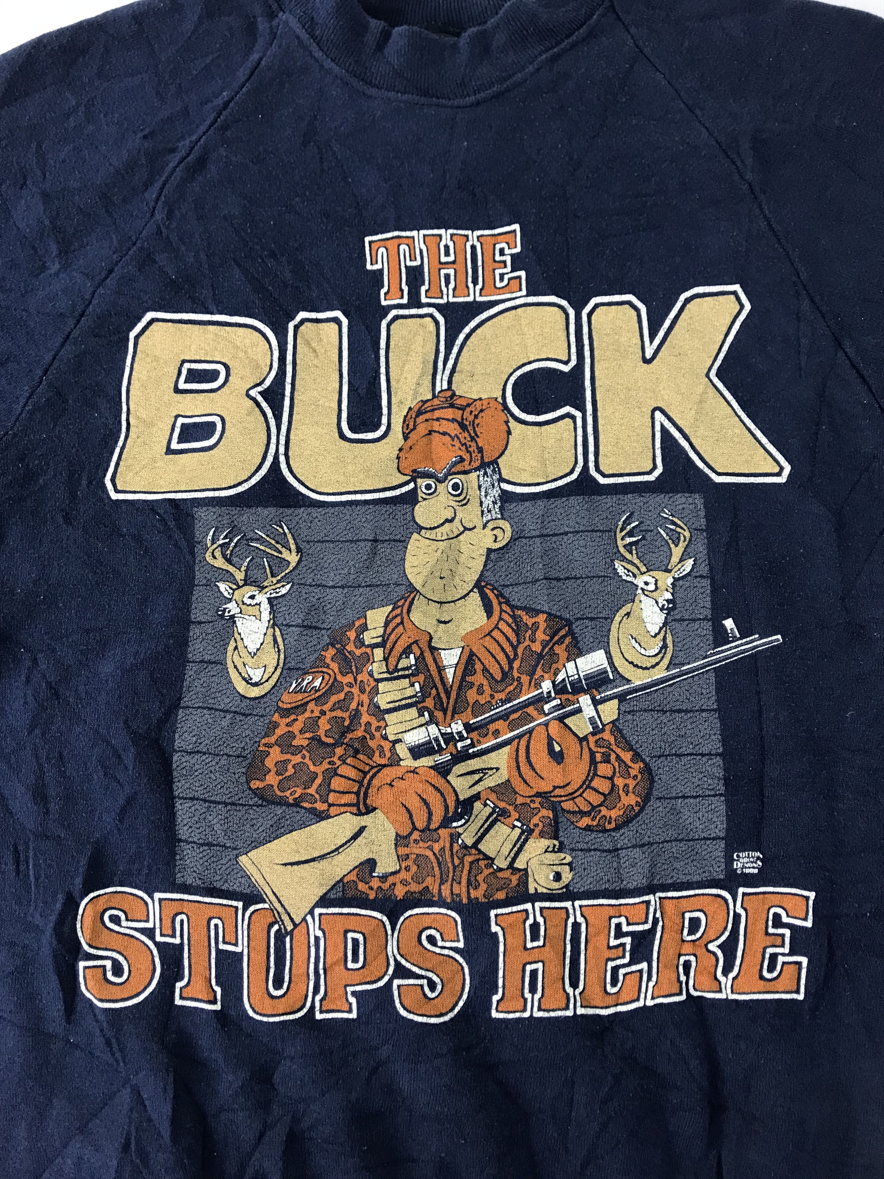 Other 90s The Bucks Stop Here Hunting Deer By Screen Star 50/50 Size US S / EU 44-46 / 1 - 3 Thumbnail
