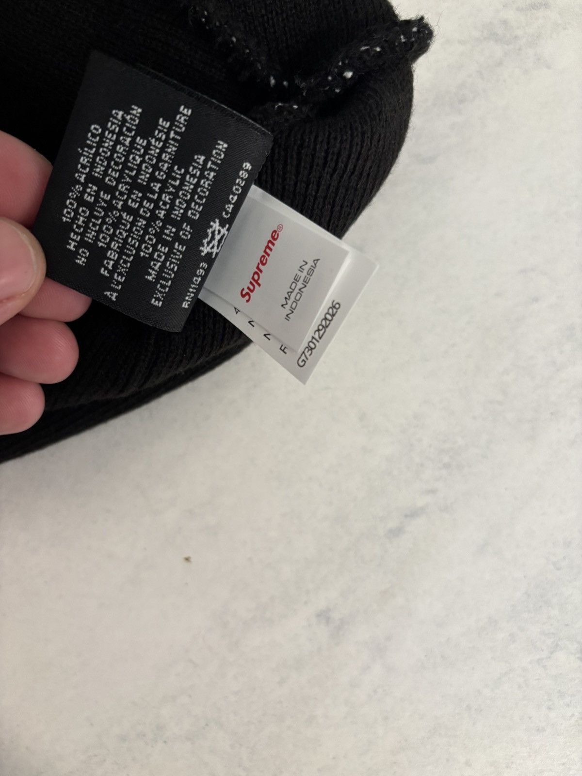 New Era × Supreme Supreme New Era Cursive Beanie Size ONE SIZE - 6 Thumbnail