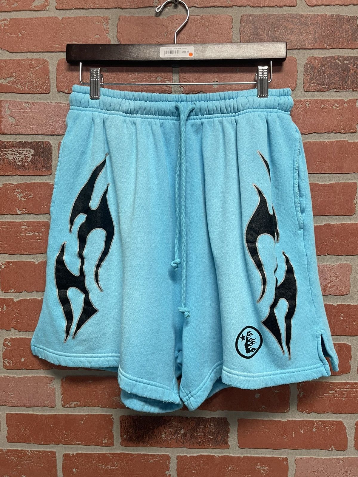 HELLSTAR Size M - Hellstar Studio Shorts Blue Flame Brand New! Size US 32 / EU 48 - 1 Thumbnail