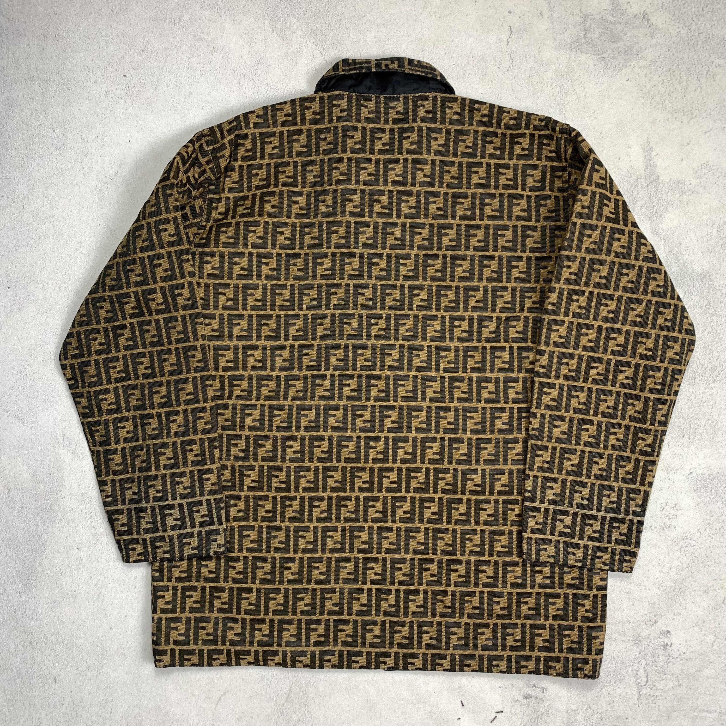 Fendi Vintage Fendi Monogram Jacket Size US L / EU 52-54 / 3 - 3 Thumbnail