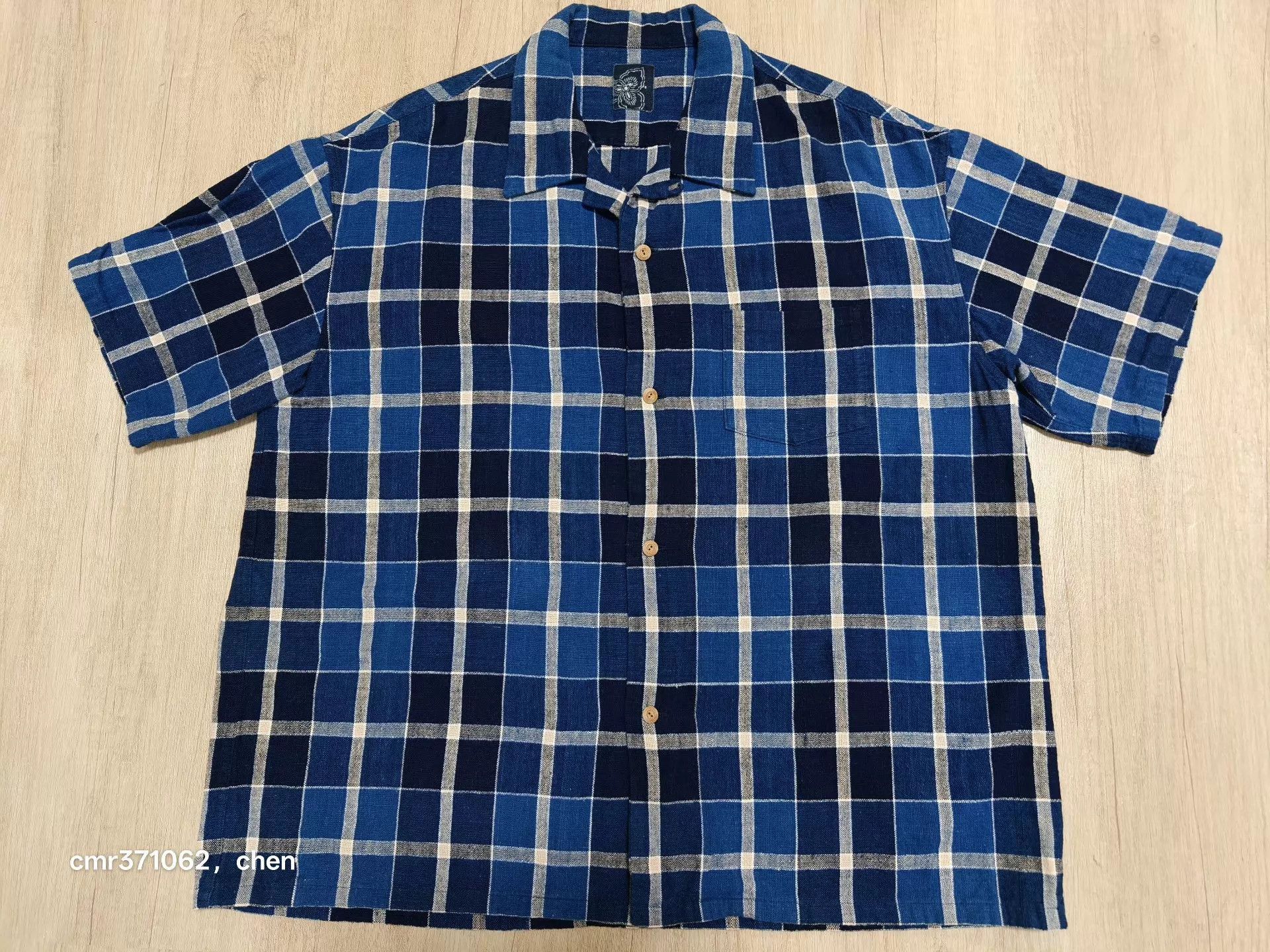 Visvim Blue Check Short Sleeve Button-Up Shirt Size US XL / EU 56 / 4 - 1 Thumbnail