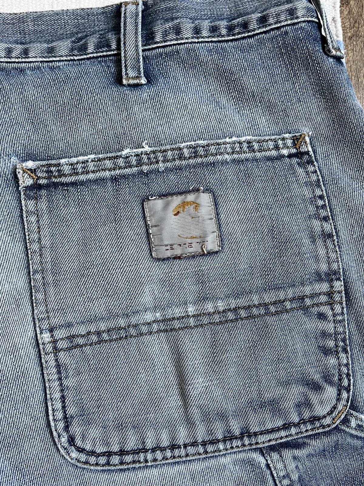 Carhartt Vintage Carhartt Single Knee Bermuda Blue Denim Faded Shorts Size US 36 / EU 52 - 2 Thumbnail