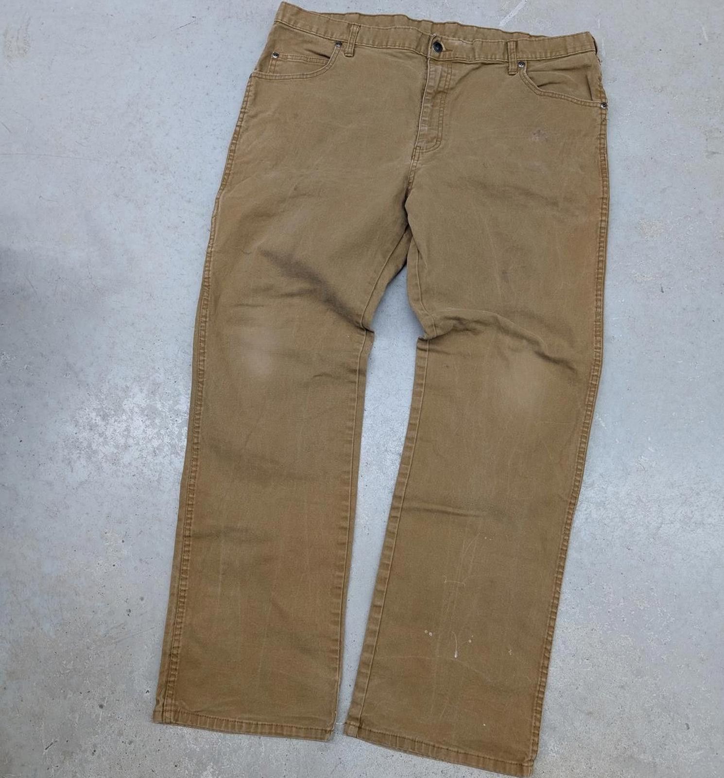 Dickies 2000s Y2K Dickies Brown Carpenter Canvas Pants Size US 38 / EU 54 - 2 Thumbnail