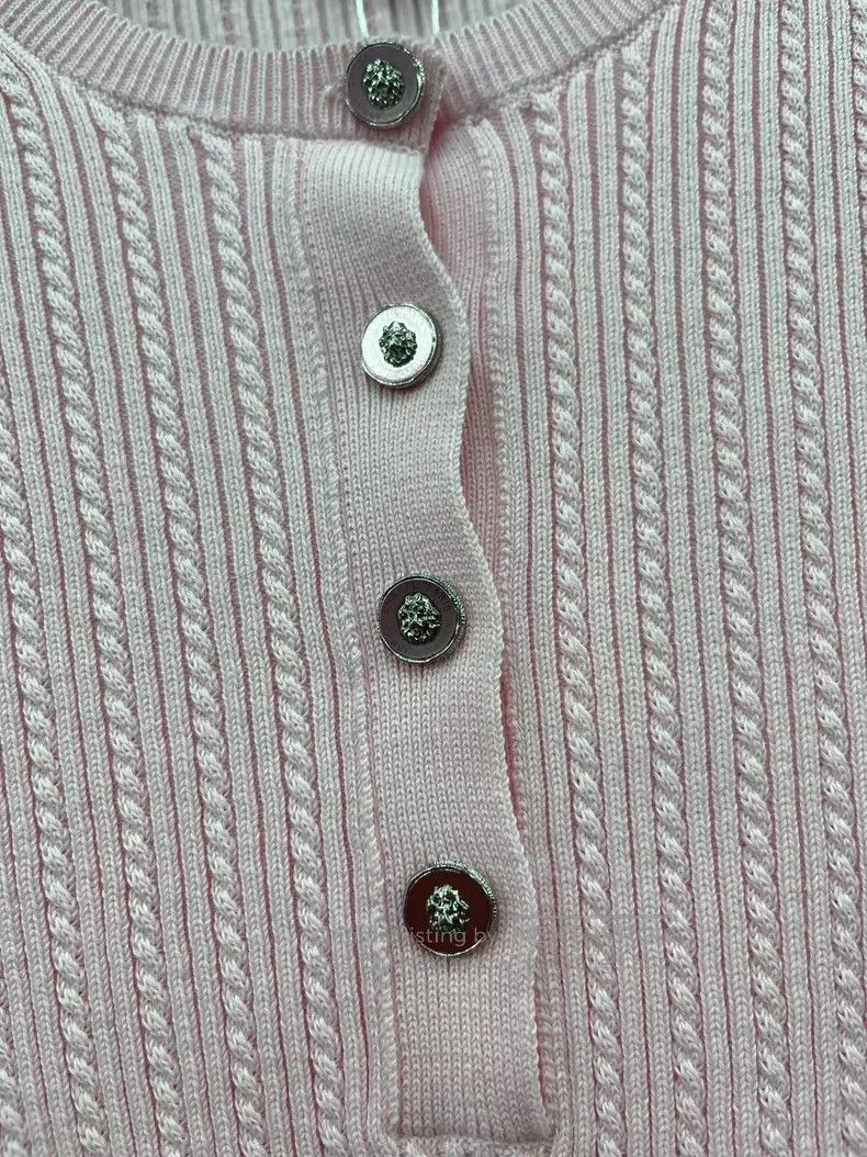 Chanel Chanel Pink knitted short sleeves Size XS / US 0-2 / IT 36-38 - 2 Thumbnail