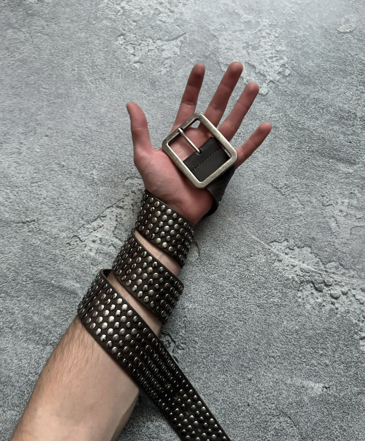 Japanese Brand × Vintage Cowboys Belt 98cm real leather belt rhinestones vintage 90s Size ONE SIZE - 1 Thumbnail