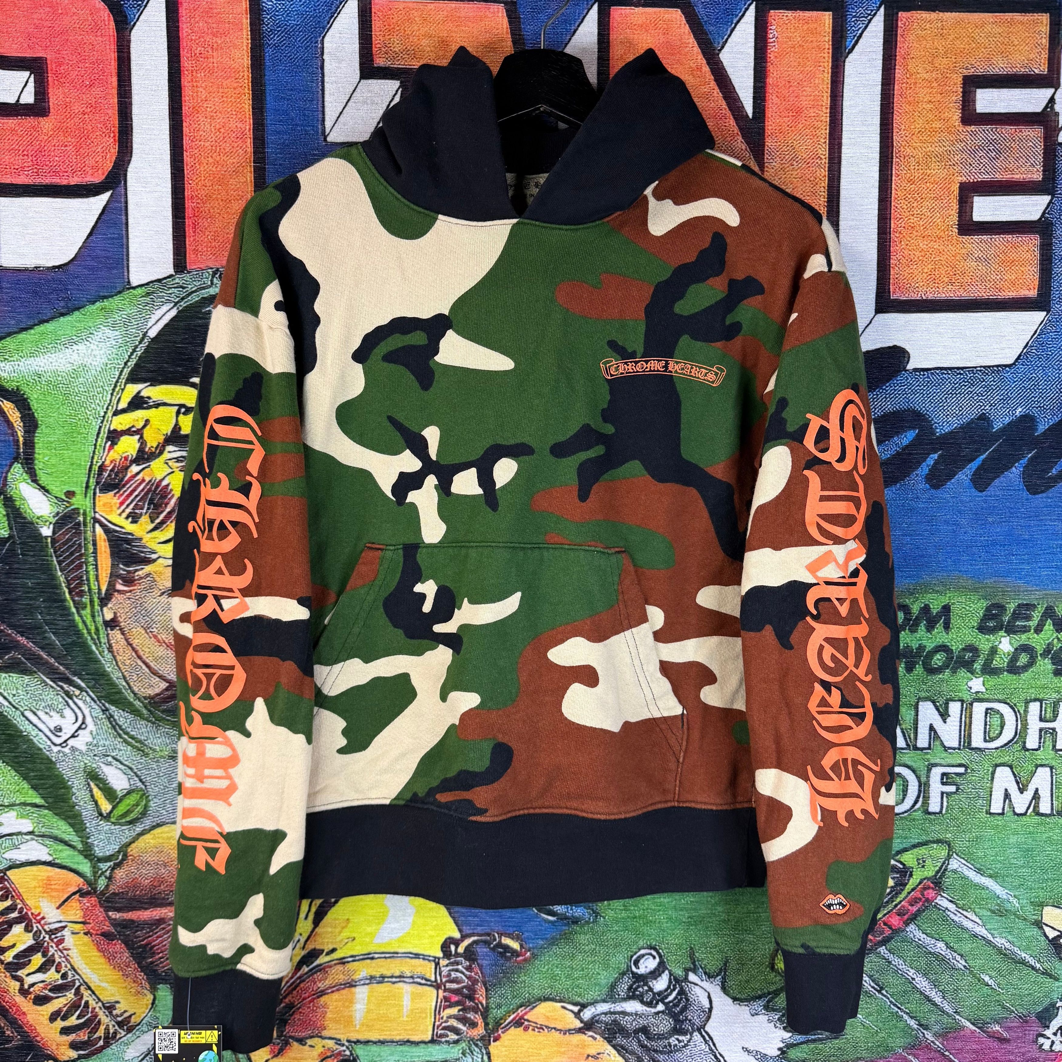Chrome Hearts Chrome Hearts Matty Boy Camo Caution Hoodie | Grailed