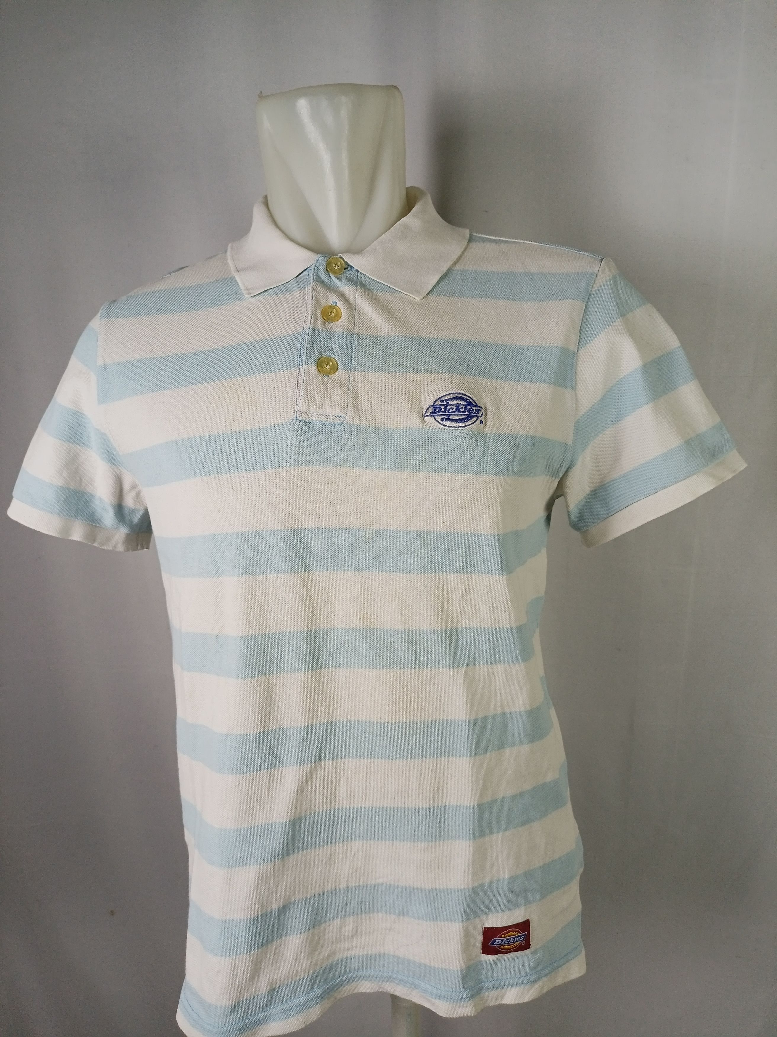 Dickies × Vintage Dickies Striped Embroidery Logo polo t-shirt Size US M / EU 48-50 / 2 - 13 Thumbnail