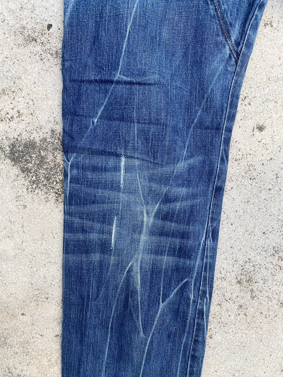 Designer × Diesel Diesel Distressed Claw Mark Faded Denim Jeans Size US 30 / EU 46 - 19 Thumbnail